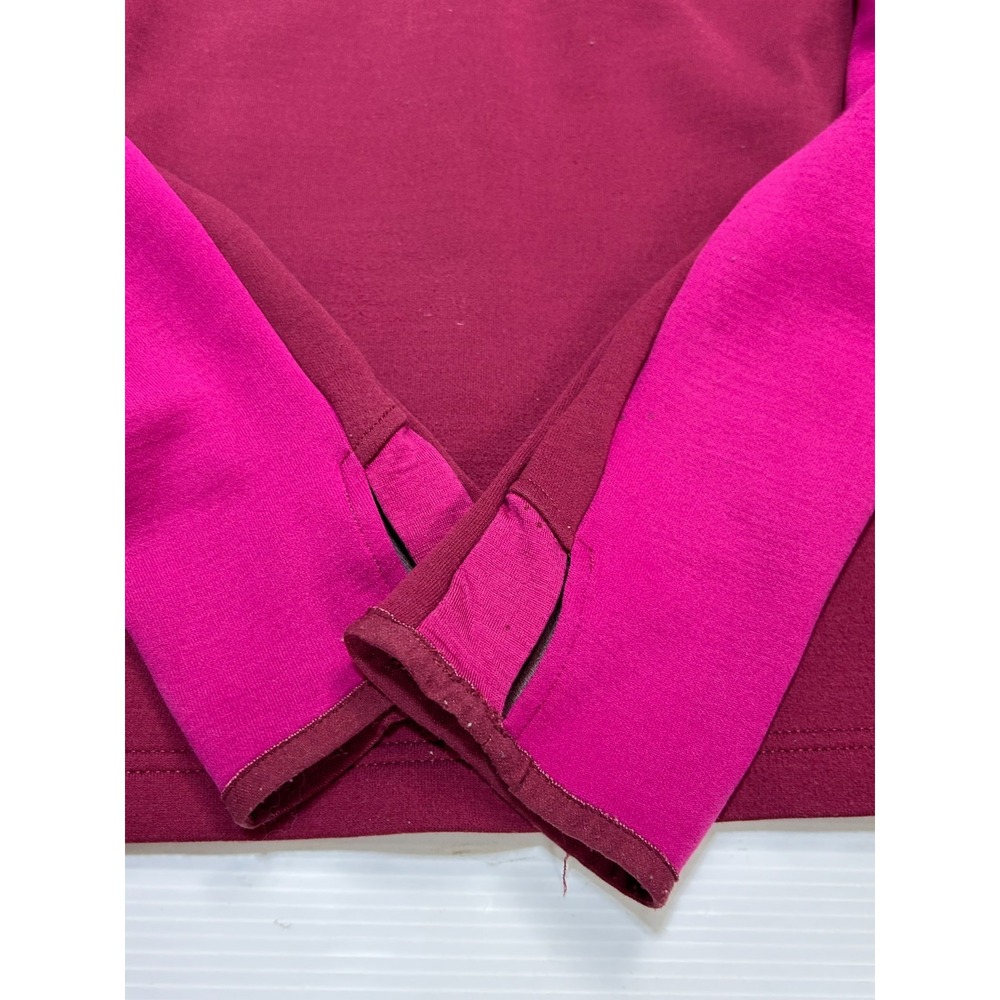 Smartwool Women's size M PhD HyFi Full Zip Pink Merino Wool Blend Hoodie b2 - Picture 6 of 11